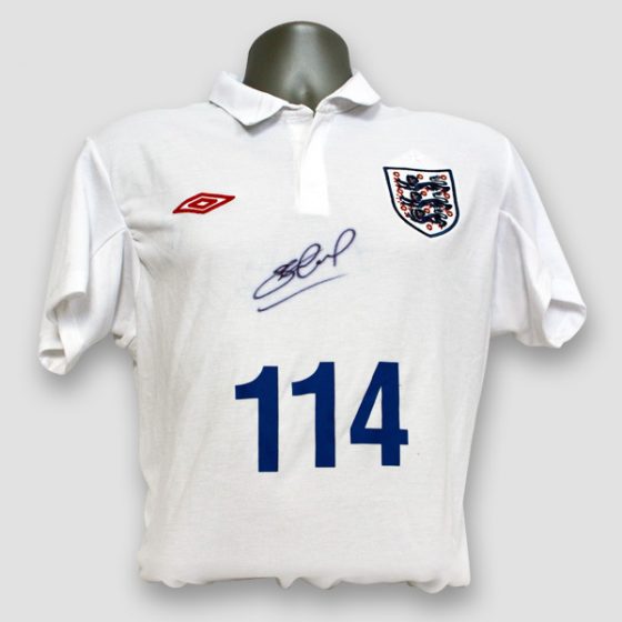 England Football shirt personally signed by Steven Gerrard | | MFM ...