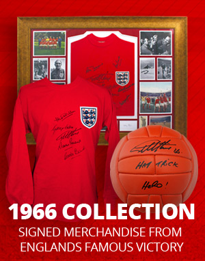 Replica 1966 England World Cup Final Shirt With Five Signatures
