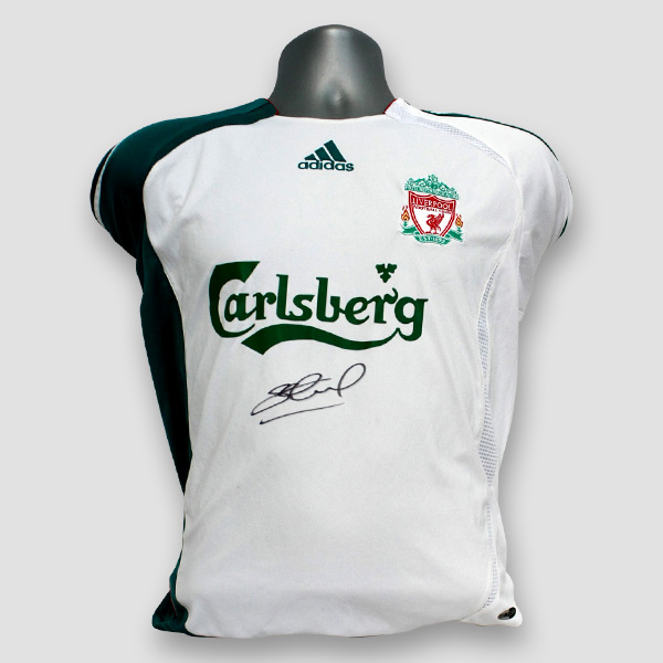 signed gerrard liverpool shirt