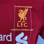 Liverpool Premier League Champions Embroidered 2018/19 0n front of shirt signed by Jürgen Klopp