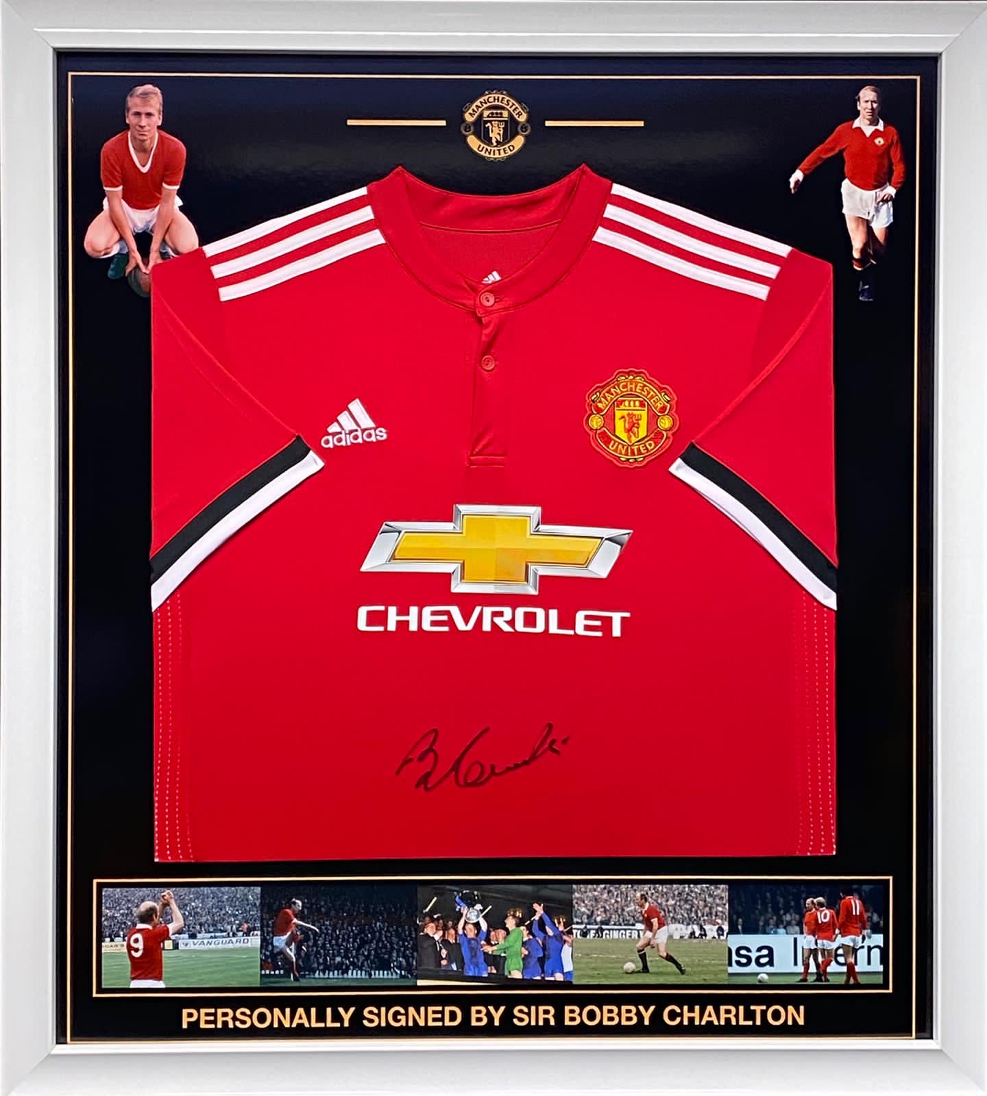 framed man utd shirt