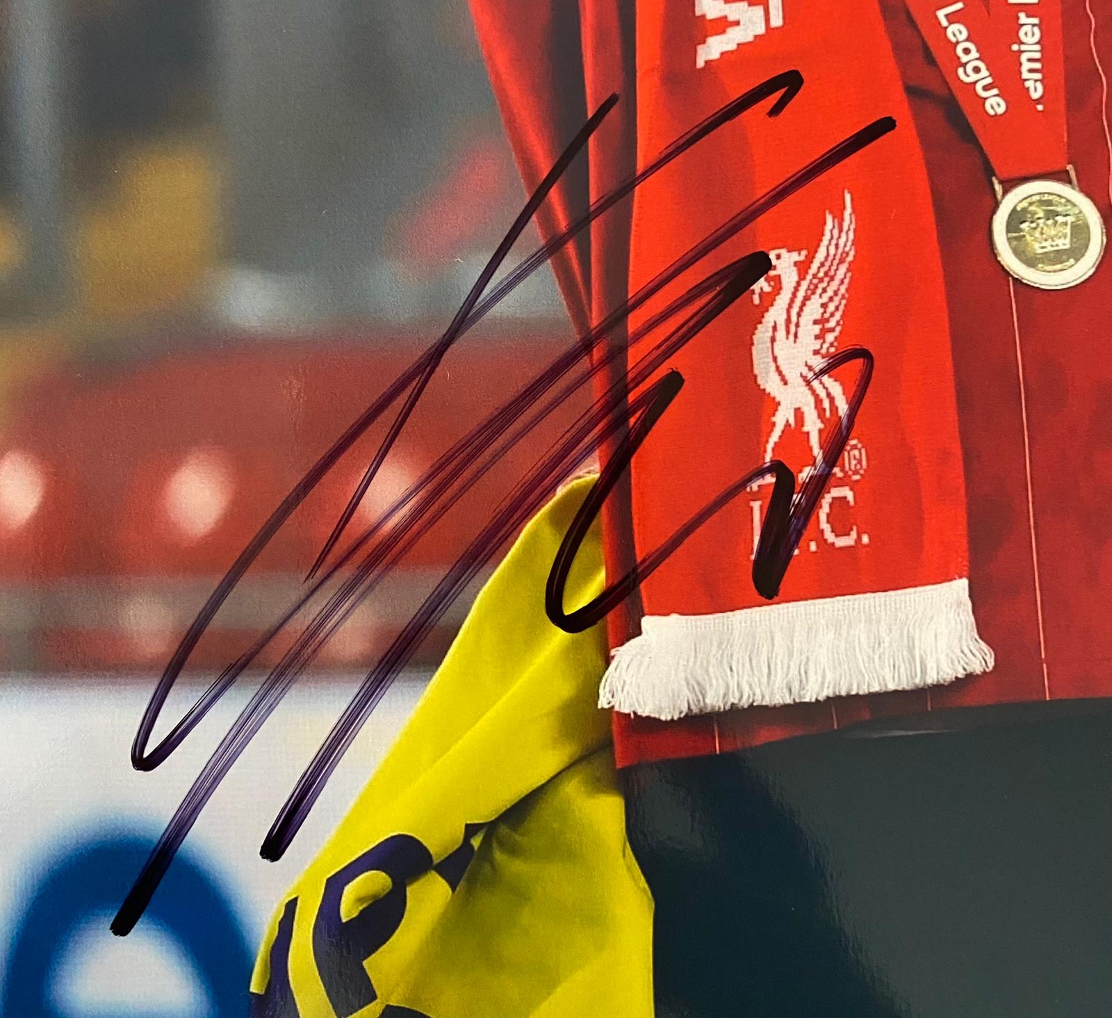 Liverpool Jurgen Klopp Signed Framed Celebration Of Premier League