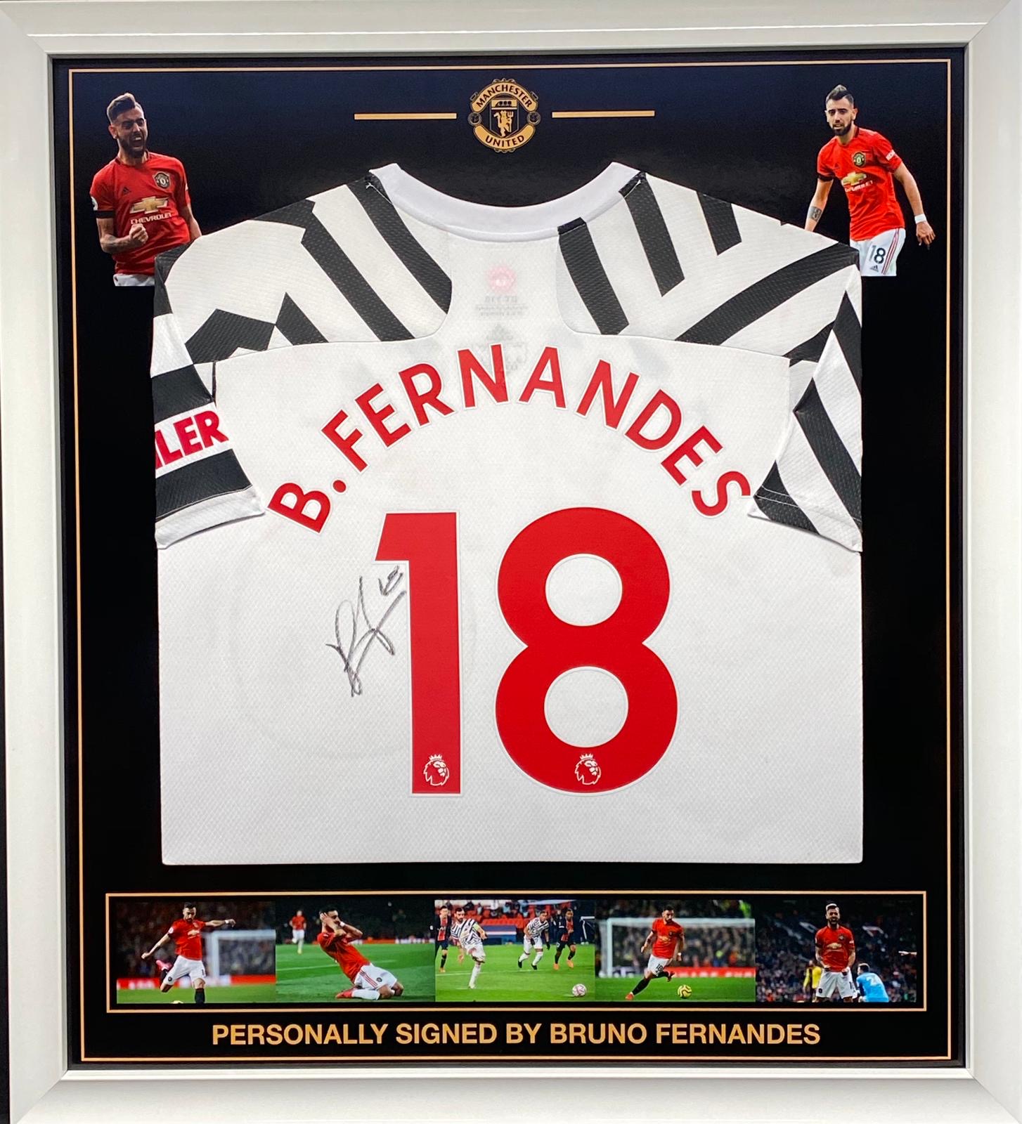 signed framed man utd shirt