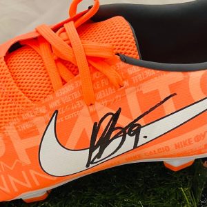 Leeds Utd  Football boot signed by Patrick Bamford in a quality display - Image 2