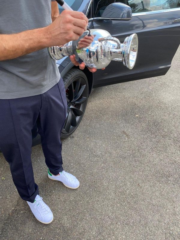 UEFA EURO 2020  replica trophy signed by Winning Italian Captain GIORGIO CHIELLINI With Photo Proof