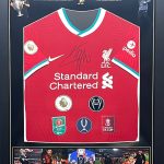 Spain Football Shirt signed by Thiago ( Liverpool FC player )  Professionally Framed