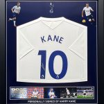 Tottenham Home Football  Shirt Signed by Harry Kane Professionally Framed