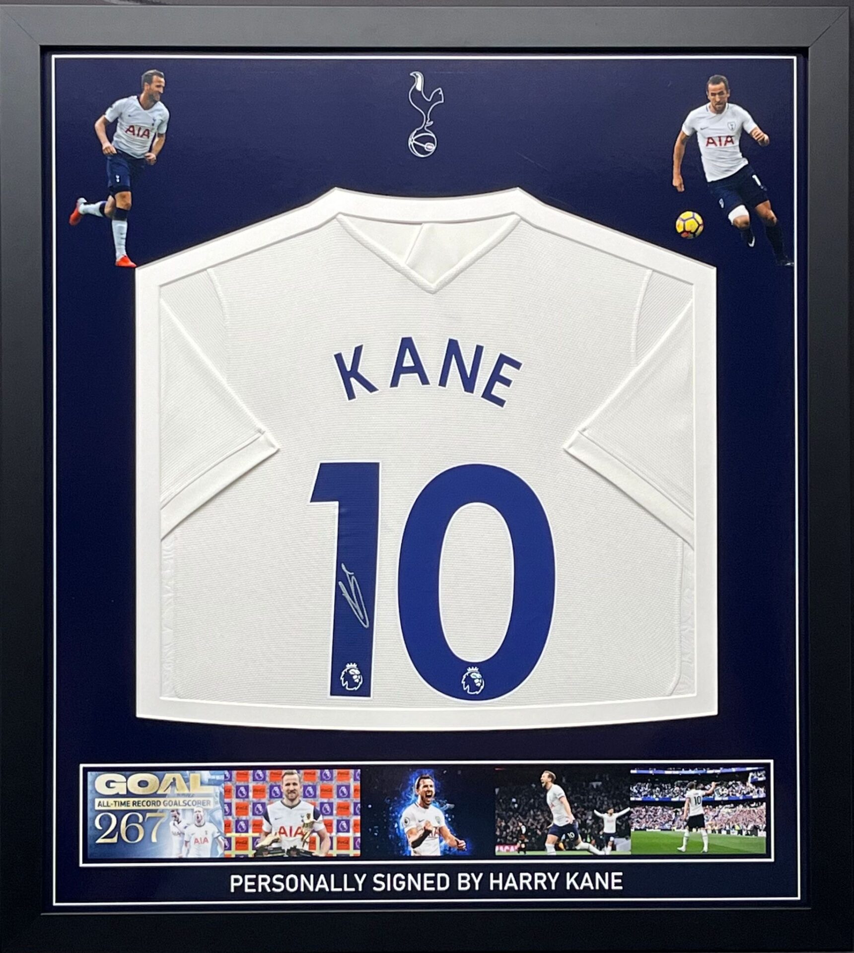 Signed Harry Kane Shirt Framed - Tottenham Hotspur Icon +COA