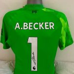 Liverpool FC Goalkeeper Glove Signed by Alisson Becker ,probably the best number one in the world