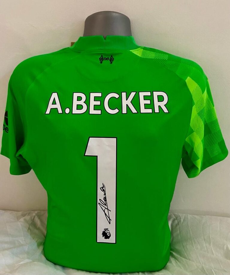 Liverpool Fc Goalkeeper Glove Signed By Alisson Becker Probably The Best Number One In The