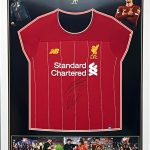 Framed Liverpool home shirt 2019/2020 signed by Jürgen Klopp & Trent Alexander