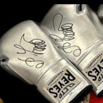 Oleksandr Usyk Undisputed Signed Silver  Boxing Glove In Display Case