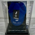 Ben Stokes, England  Captain Signed Blue England Cap With Display