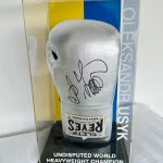 Oleksandr Usyk Undisputed Signed Black  Boxing Glove In Display Case