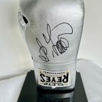 Oleksandr Usyk Undisputed Signed Silver  Boxing Glove In Display Case