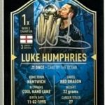 Luke Humphries Signed and Professionally Framed Darts Montage