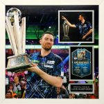 Luke Littler Signed and Professionally Framed Darts Montage