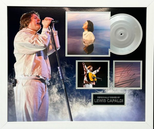 Lewis Capaldi Signed  record Montage Framed