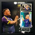 Luke Humphries Signed and Professionally Framed Darts Montage